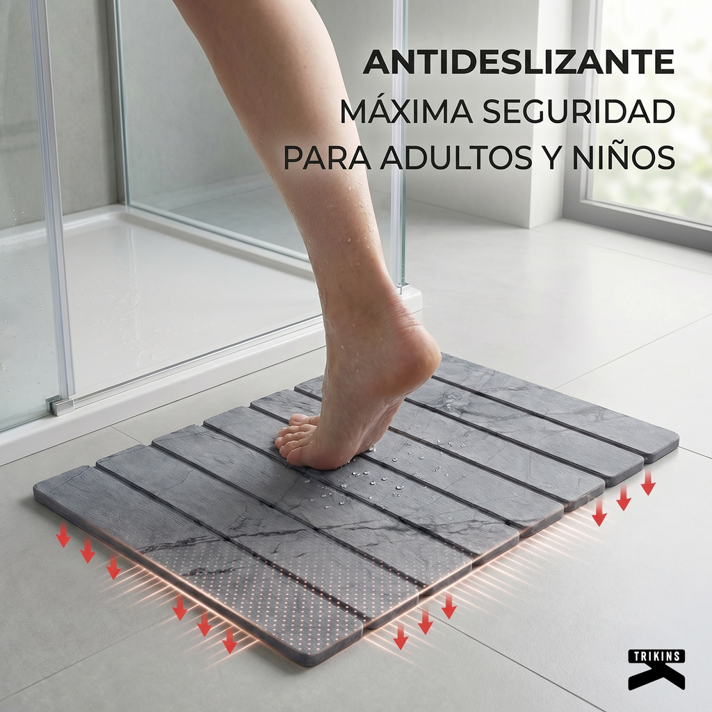 Alfombra Diatomita Gris
