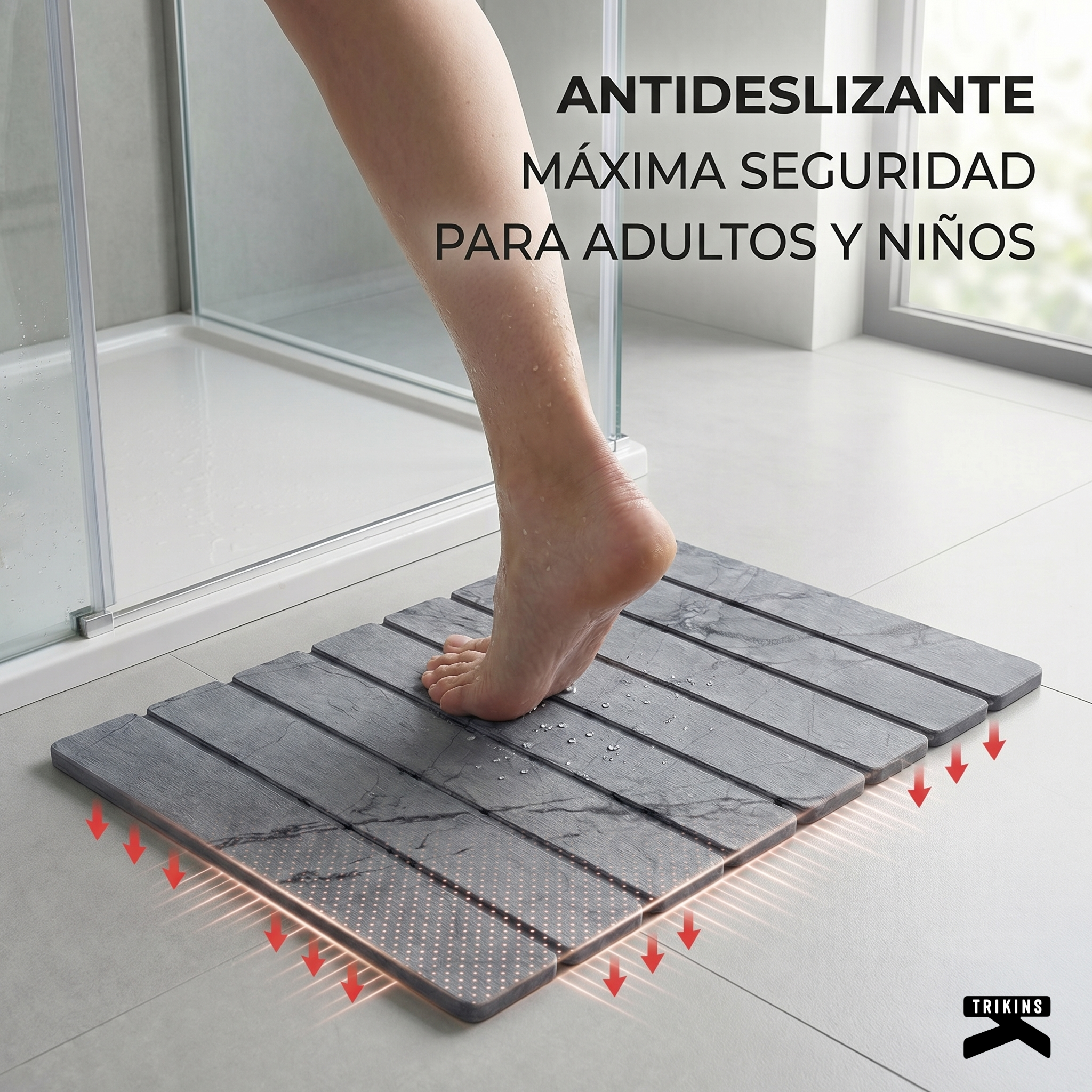 Alfombra Diatomita Gris