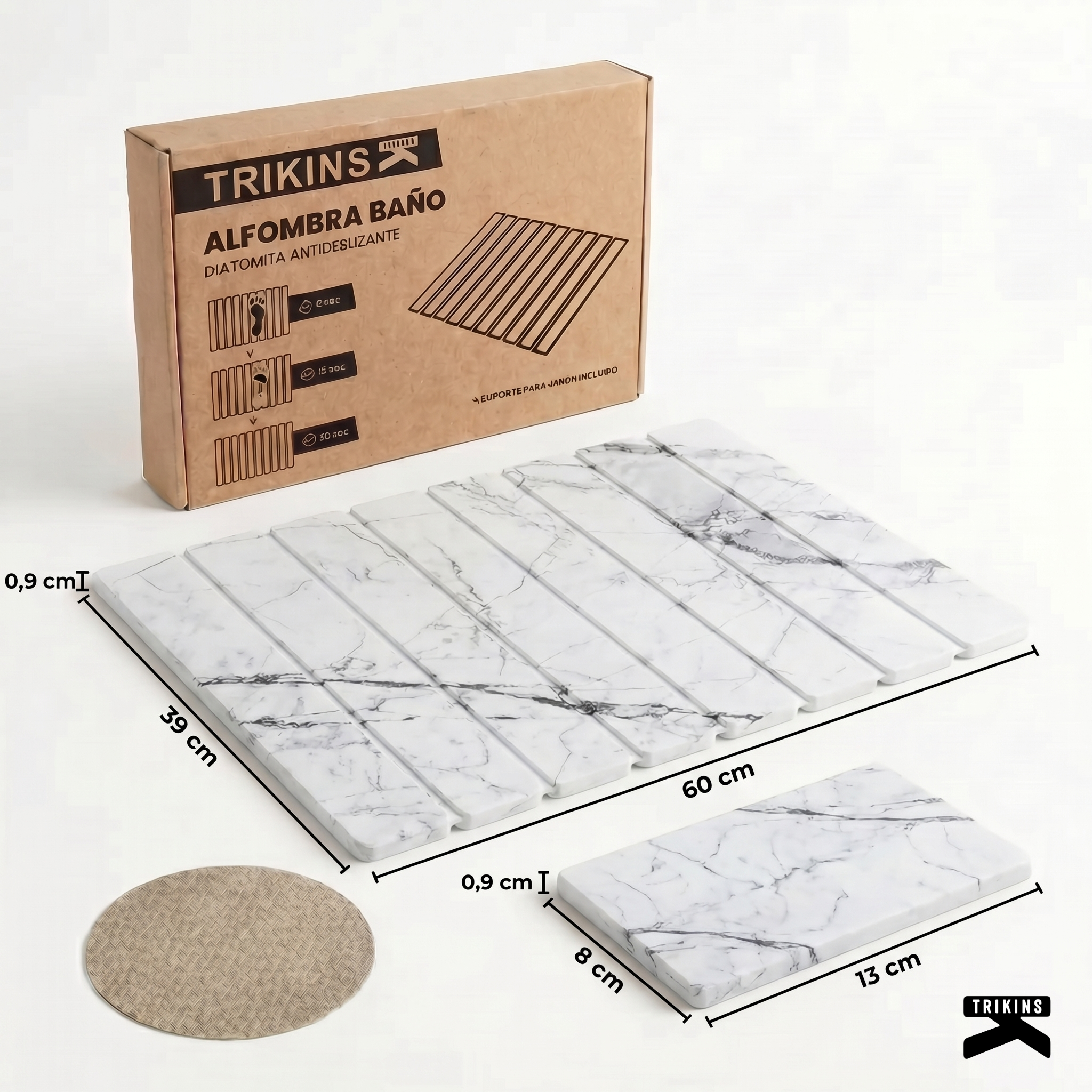 Alfombra Diatomita Blanca