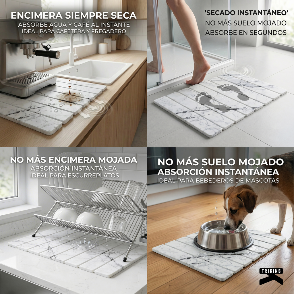 Alfombra Diatomita Blanca