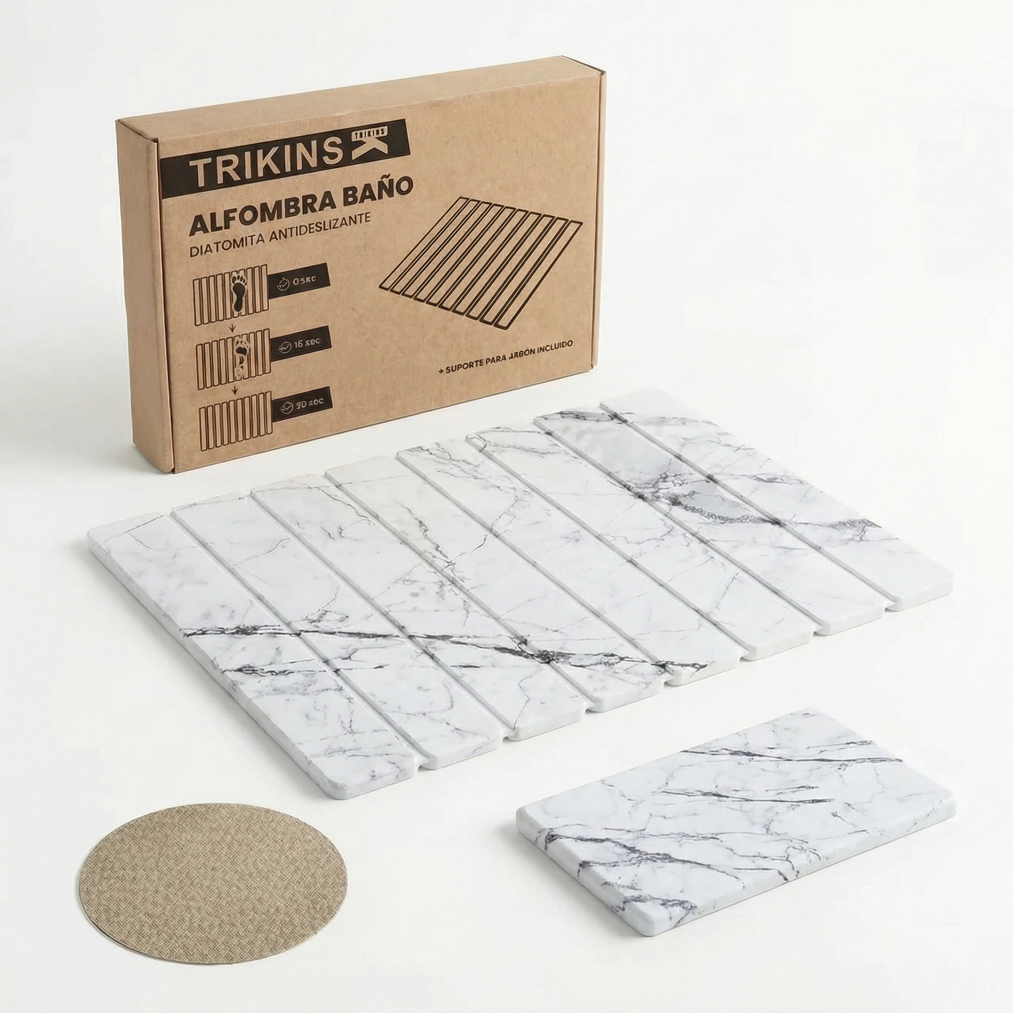 Alfombra Diatomita Blanca
